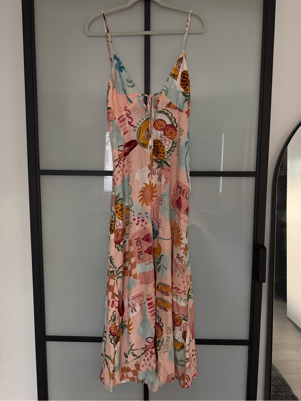 NWOT Paper Heart Pink Tropical Print Maxi Dress